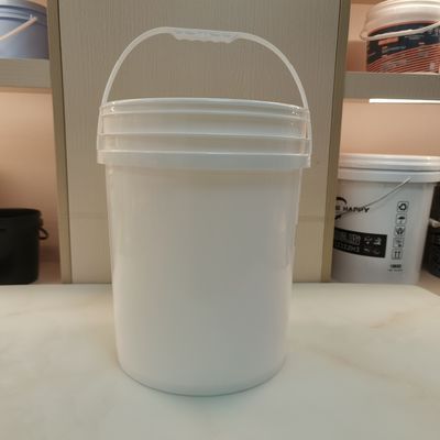 جودة  Seal Lid 20 Litre Round Plastic Bucket Screen Printing مصنع