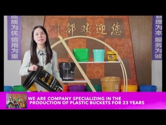 1L 2L 3L 4L 5L 10LCمادة كيميائية دلو مع غطاء المقاومة للتآكل دلو بلاستيكية كبيرة مستديرة