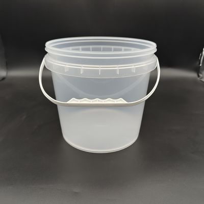 1L-25L حاويات دلو بلاستيكية واضحة مع غطاء مقاوم للتوتر