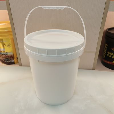 قابلية عالية للترتيب دلو أبيض بسيط 5 جالون مع غطاء خال من BPA
