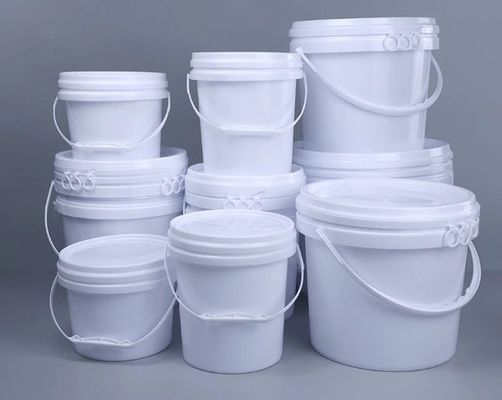 مقاومة للصدأ كبير الطلاء البلاستيكي المستديرة دلو 1.4mm سمك