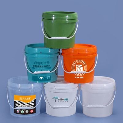 OEM ODM Hdpe 5 جالون دلو بلاستيكي مع قبضة إرغونومية